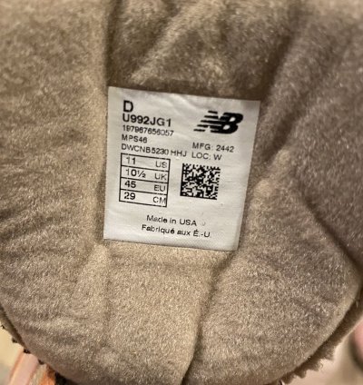 Joe Freshgoods New Balance 992 Aged Well