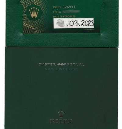 Rolex Sky-dweller New Rolex Sky-dweller Black Dial 18k Yg Steel Jubilee 42mm Watch 23 326933