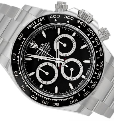Rolex Daytona Steel Black Dial Ref 126500ln Full Set Unworn