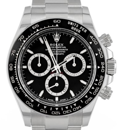Rolex Daytona Steel Black Dial Ref 126500ln Full Set Unworn