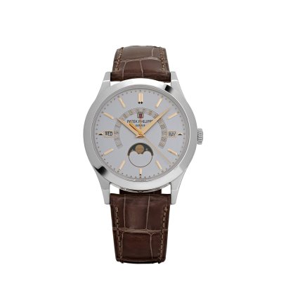 Patek Philippe Perpetual Calendar Grand Complications 5496p-015 Perpetual Calendar Moon Phases Platinum Silver Dial 2018