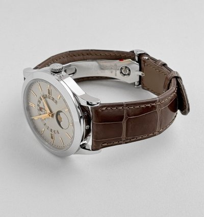 Patek Philippe Perpetual Calendar Grand Complications 5496p-015 Perpetual Calendar Moon Phases Platinum Silver Dial 2018