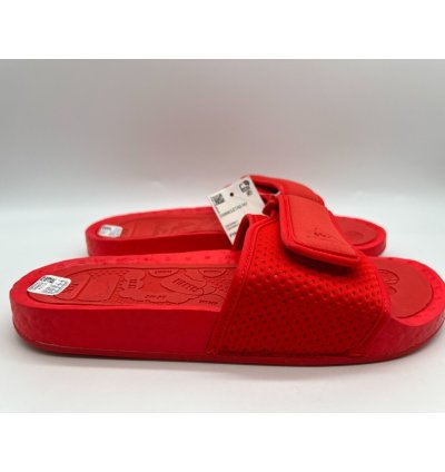 Adidas Boost Slide Pharrell Active Red Fy6140 Men Size 7