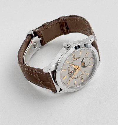 Patek Philippe Perpetual Calendar Grand Complications 5496p-015 Perpetual Calendar Moon Phases Platinum Silver Dial 2018