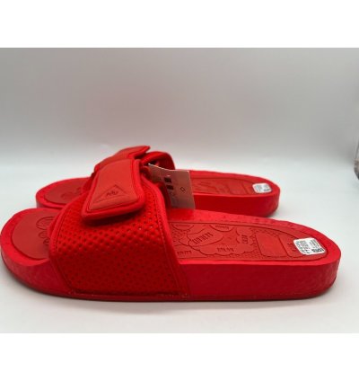 Adidas Boost Slide Pharrell Active Red Fy6140 Men Size 7