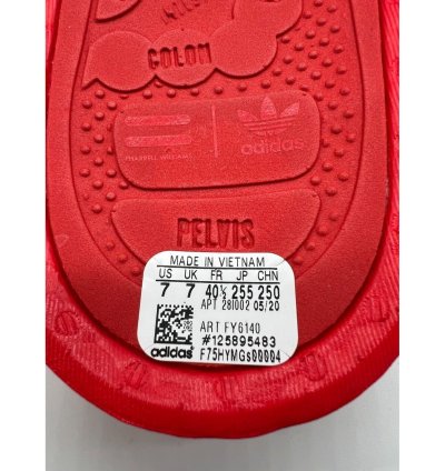 Adidas Boost Slide Pharrell Active Red Fy6140 Men Size 7