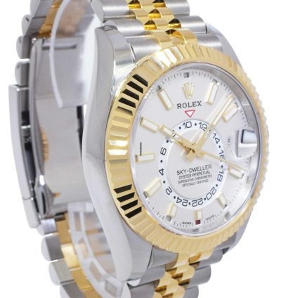 Rolex Sky-dweller New Rolex Sky-dweller White Dial 18k Yg Steel 42mm Watch 22 326933