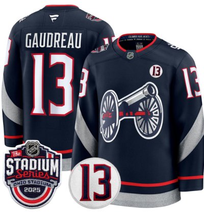 Men Johnny Gaudreau Jersey 13 Columbus Blue Jackets 2025 Stadium Series