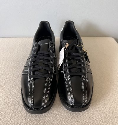 Adidas Brain Dead Bowling Shoes In Black Leather