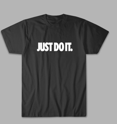 Nike Just Do It Logo Black T Shirt