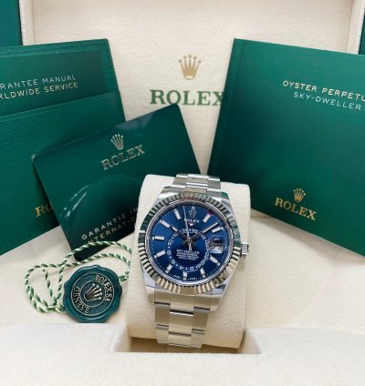 Rolex Sky-dweller New Sky-dweller Blue Dial 326934 Oyster Bracelet 42mm Stainless Steel Watch