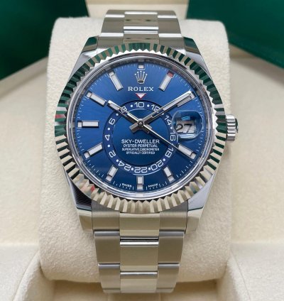 Rolex Sky-dweller New Sky-dweller Blue Dial 326934 Oyster Bracelet 42mm Stainless Steel Watch