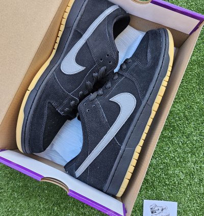 Nike Sb Dunk Low Pro Fog Black Uk 11 Us 12