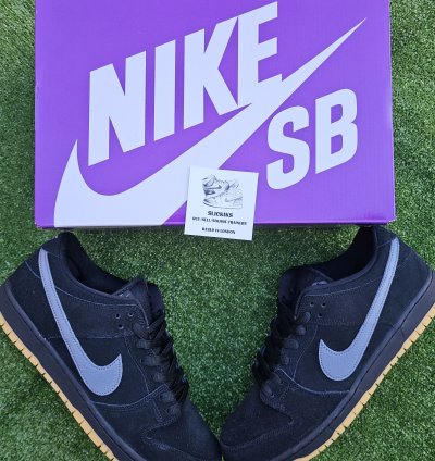 Nike Sb Dunk Low Pro Fog Black Uk 11 Us 12