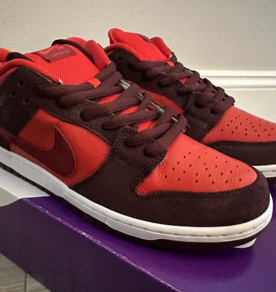 Nike Sb Dunk Low Pro Fruity Pack Cherry Crush Team Red Sz 12