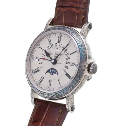 Patek Philippe Perpetual Calendar Grand Complications Perpetual Calendar 5160g-001 Belt Not Included