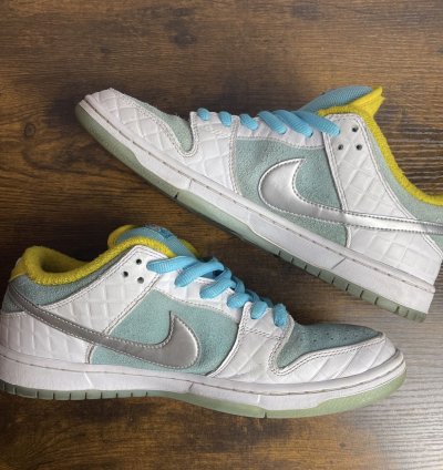 Nike Sb Dunk Low Pro Ftc Lagoon Pulse Size 10 Dh7687-400 Men