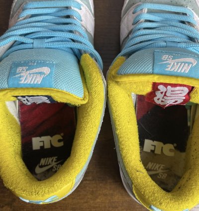 Nike Sb Dunk Low Pro Ftc Lagoon Pulse Size 10 Dh7687-400 Men