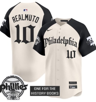 Jtrealmuto Jersey 10 Phillies Retro Newspaper Edition Vapor Premier Limited Stitched Alternate
