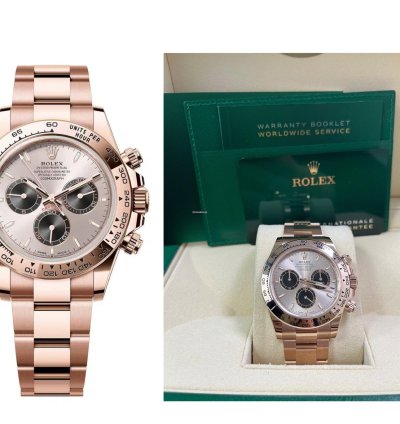 Rolex Daytona Sundust And Black Index Dial Oyster Bracelet 126505