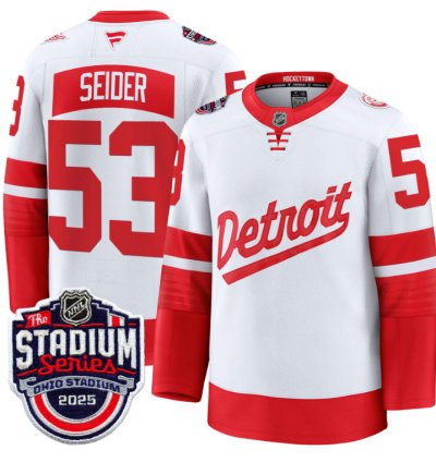 Mens Moritz Seider Jersey 53 Detroit Red Wings 2025 Stadium Series Stitched