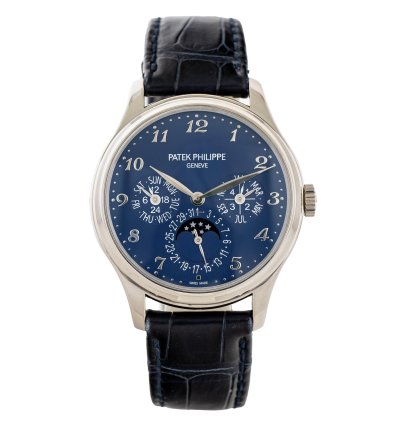 Patek Philippe Perpetual Calendar Grand Complications Perpetual Calendar White Gold Blue Dial 39mm 5327g Full Set