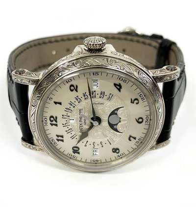 Patek Philippe Perpetual Calendar Grand Complications Perpetual Calendar White Gold White Dial 5160 500g-001