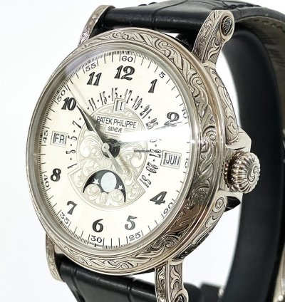 Patek Philippe Perpetual Calendar Grand Complications Perpetual Calendar White Gold White Dial 5160 500g-001
