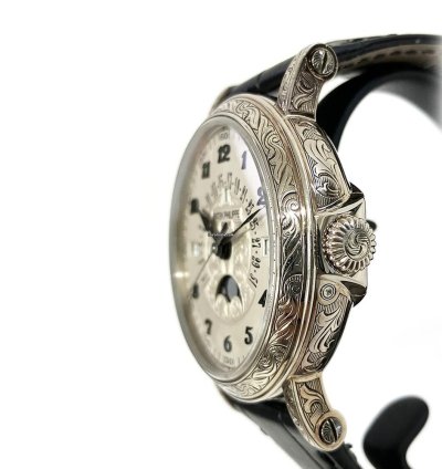 Patek Philippe Perpetual Calendar Grand Complications Perpetual Calendar White Gold White Dial 5160 500g-001