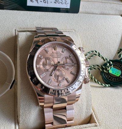 Rolex Daytona Sundust Baguette Dial New