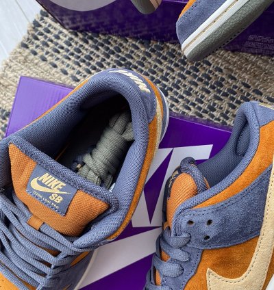 Nike Sb Dunk Low Pro Light Carbon Sk8 Shoes Very Rare New