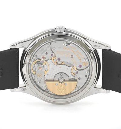 Patek Philippe Perpetual Calendar Grand Complications Platinum Diamond Perpetual Calendar Black 37 2 Box Papers 5140p-013