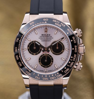 Rolex Daytona Sundust Dial Everose Gold Oysterflex 40mm 126515ln Full Set