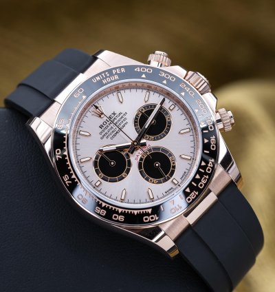 Rolex Daytona Sundust Dial Everose Gold Oysterflex 40mm 126515ln Full Set