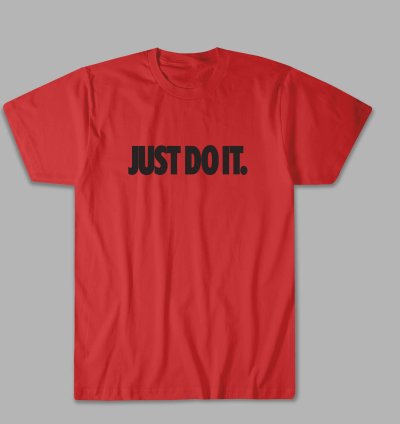 Nike Just Do It Logo Red T Shirt