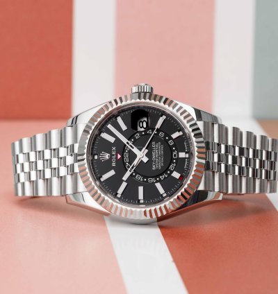 Rolex Sky-dweller Oyster Perpetual Black Dial Jubilee Stainless Steel 42mm 336934 - 2023