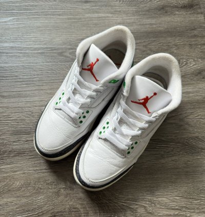 Aj3 Air Jordan 3 Retro Lucky Green Size 8 5w 7m