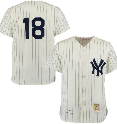 New York Yankees Don Larsen Cream 1956 Throwback Jersey