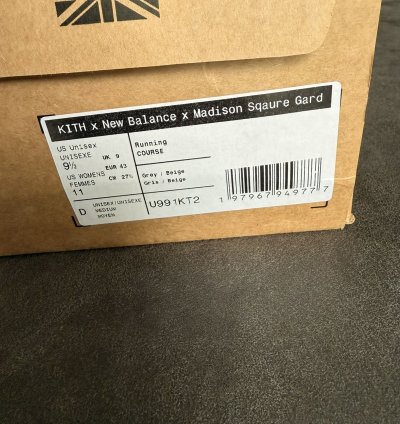 Kith New Balance 991 Madison Square Garden