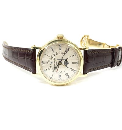 Patek Philippe Perpetual Calendar Grand Complications Yellow Gold White Roman Dial 5159j-001