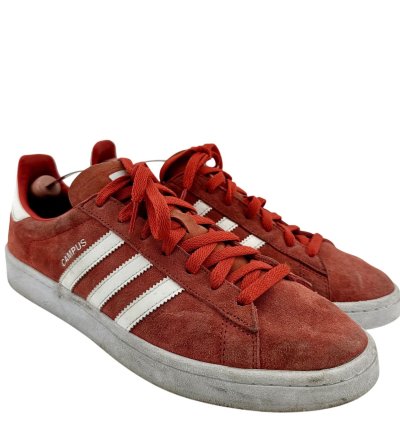 Adidas Campus Trace Scarlet Sneaker Suede Lace Low Orange 11