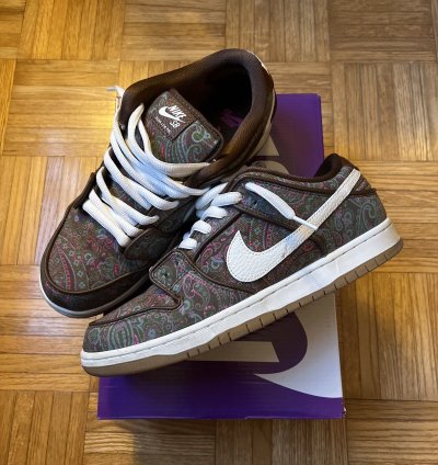 Nike Sb Dunk Low Pro Prm - Paisley Brown