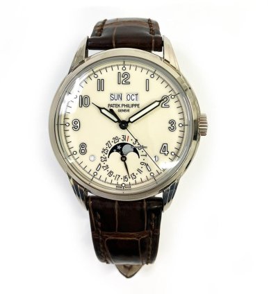 Patek Philippe Perpetual Calendar Ivory Arabic Dial 5320g-001