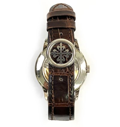 Patek Philippe Perpetual Calendar Ivory Arabic Dial 5320g-001