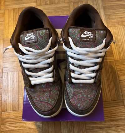 Nike Sb Dunk Low Pro Prm - Paisley Brown
