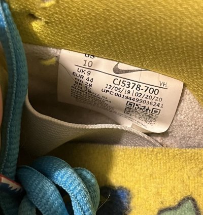 Nike Sb Dunk Low Pro Qs Grateful Dead Yellow Bear Size 10