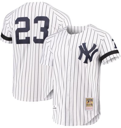 New York Yankees Don Mattingly White 1995 Throwback Jersey