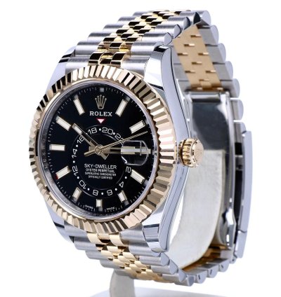 Rolex Sky-dweller Oyster Sky-dweller Jubilee Gold Steel Black Dial 42 Mm Unworn 2023