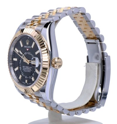 Rolex Sky-dweller Oyster Sky-dweller Jubilee Gold Steel Black Dial 42 Mm Unworn 2023