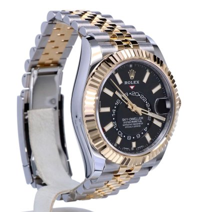 Rolex Sky-dweller Oyster Sky-dweller Jubilee Gold Steel Black Dial 42 Mm Unworn 2023